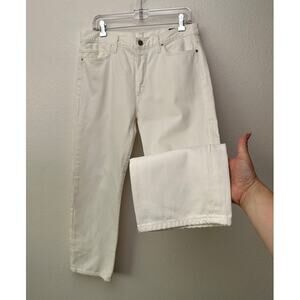 Goldsign Ivory Straight-Leg 100% Cotton Jeans Women’s 29 Button Fly